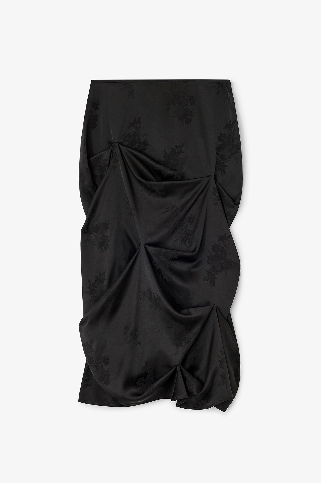 Draped Skirt in Black
