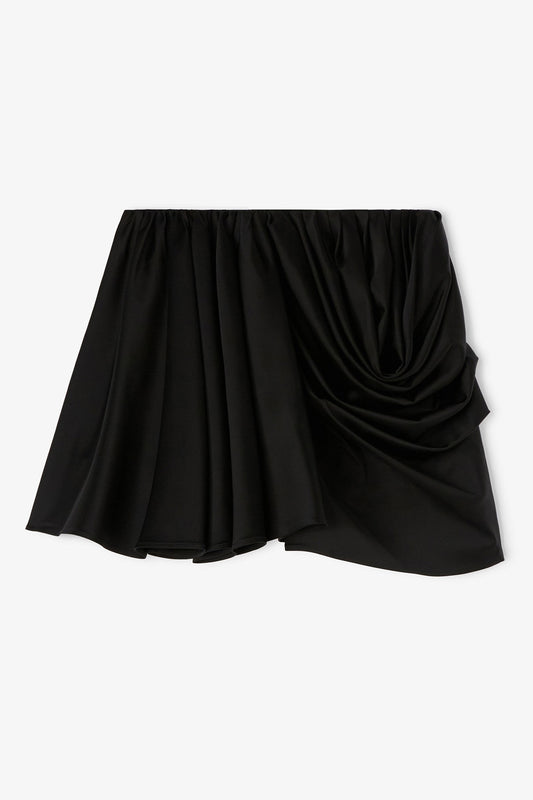 Draped Skirt in Black