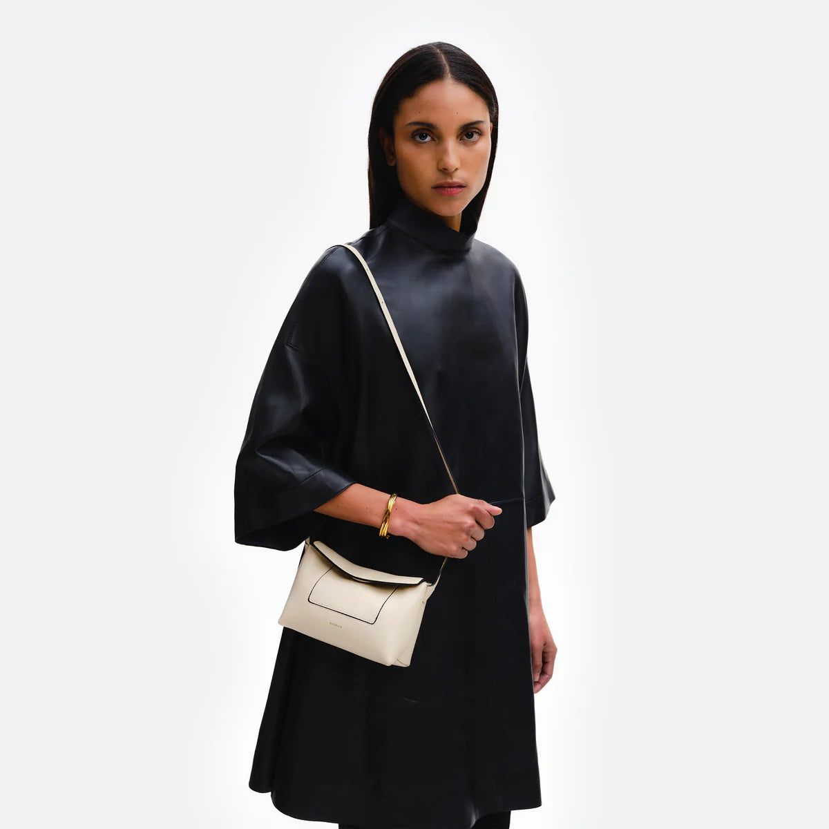 Penelope Slouch Mini in Beige Crust