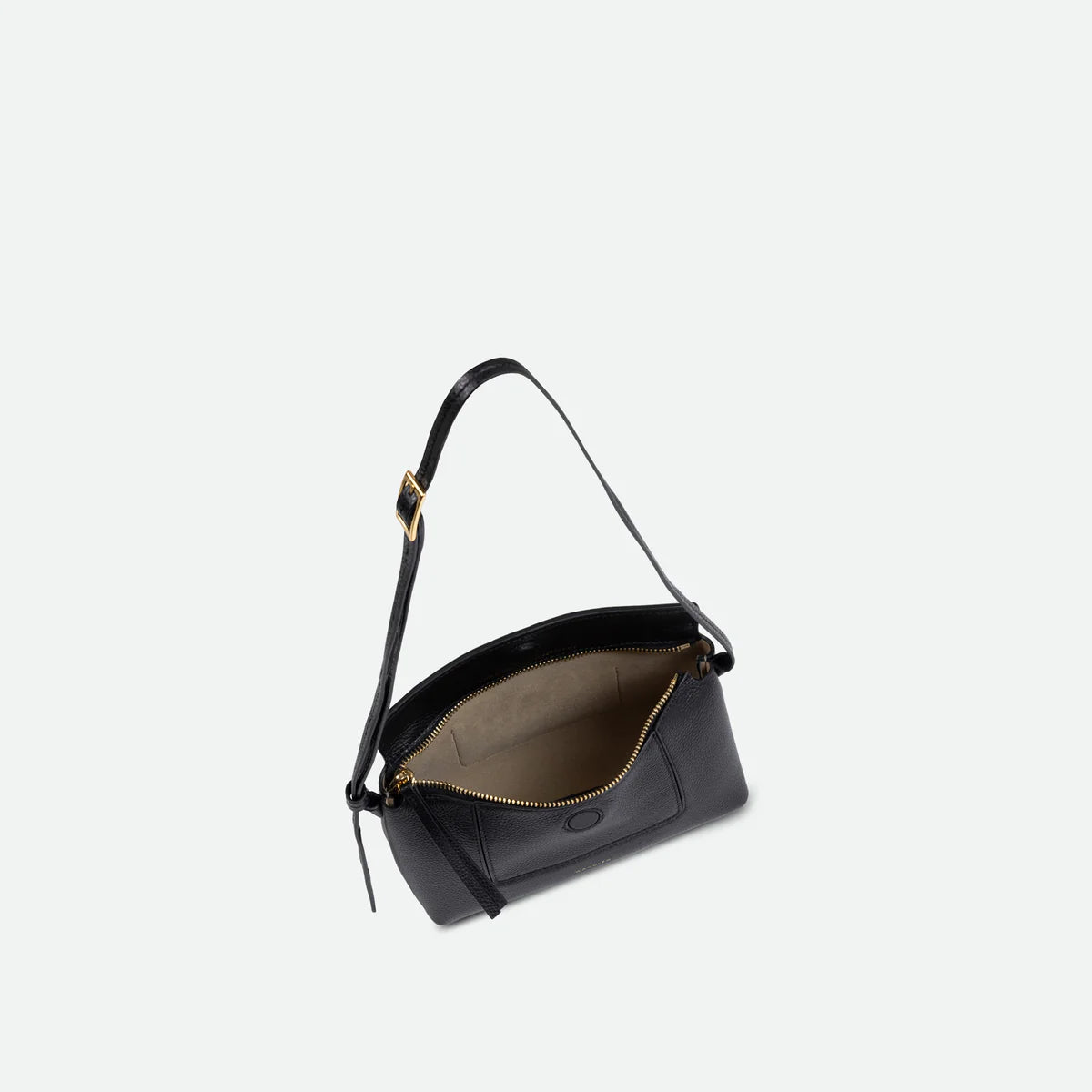 Penelope Slouch Mini in Black Crust