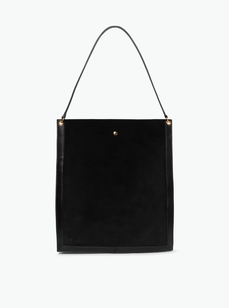 Penny Tote in Tabbaco Suede/Black
