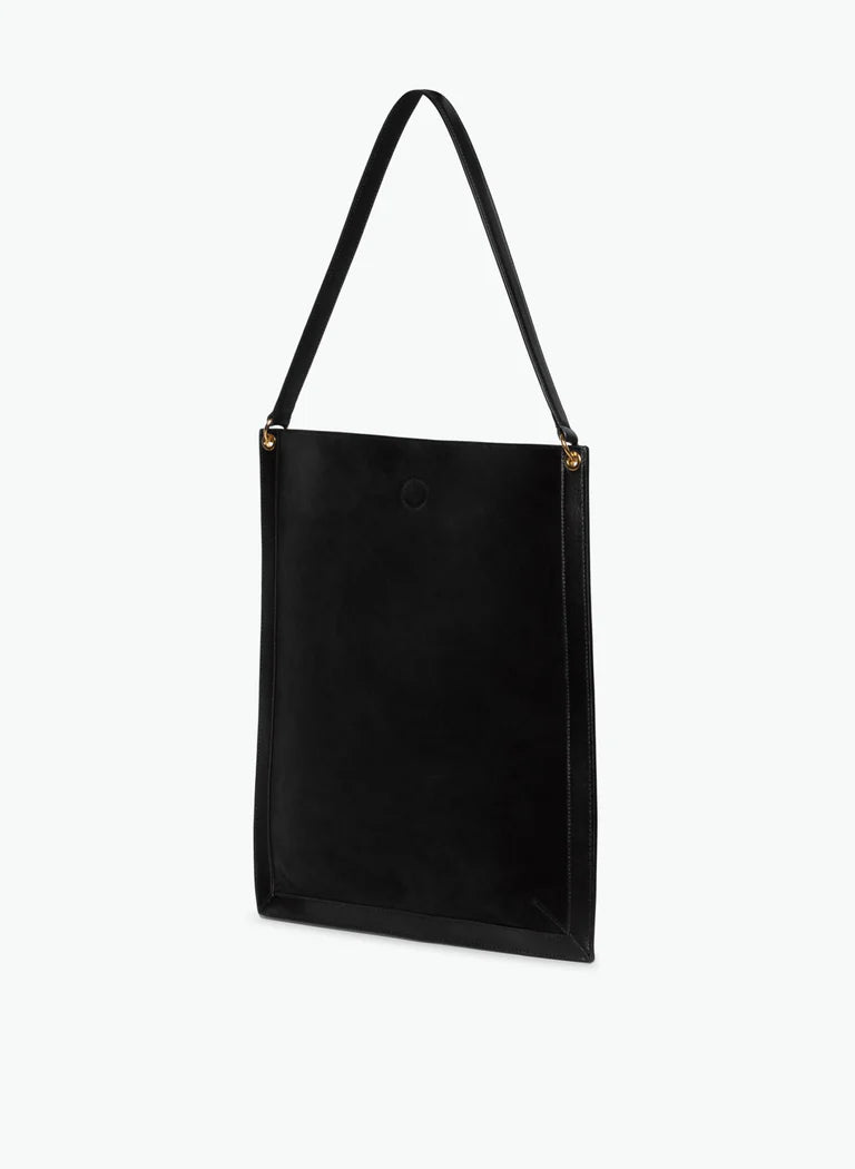 Penny Tote in Tabbaco Suede/Black