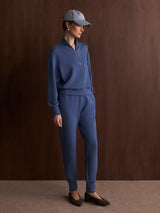 The Slim Cuff Pant 27.5" in Bijou Blue