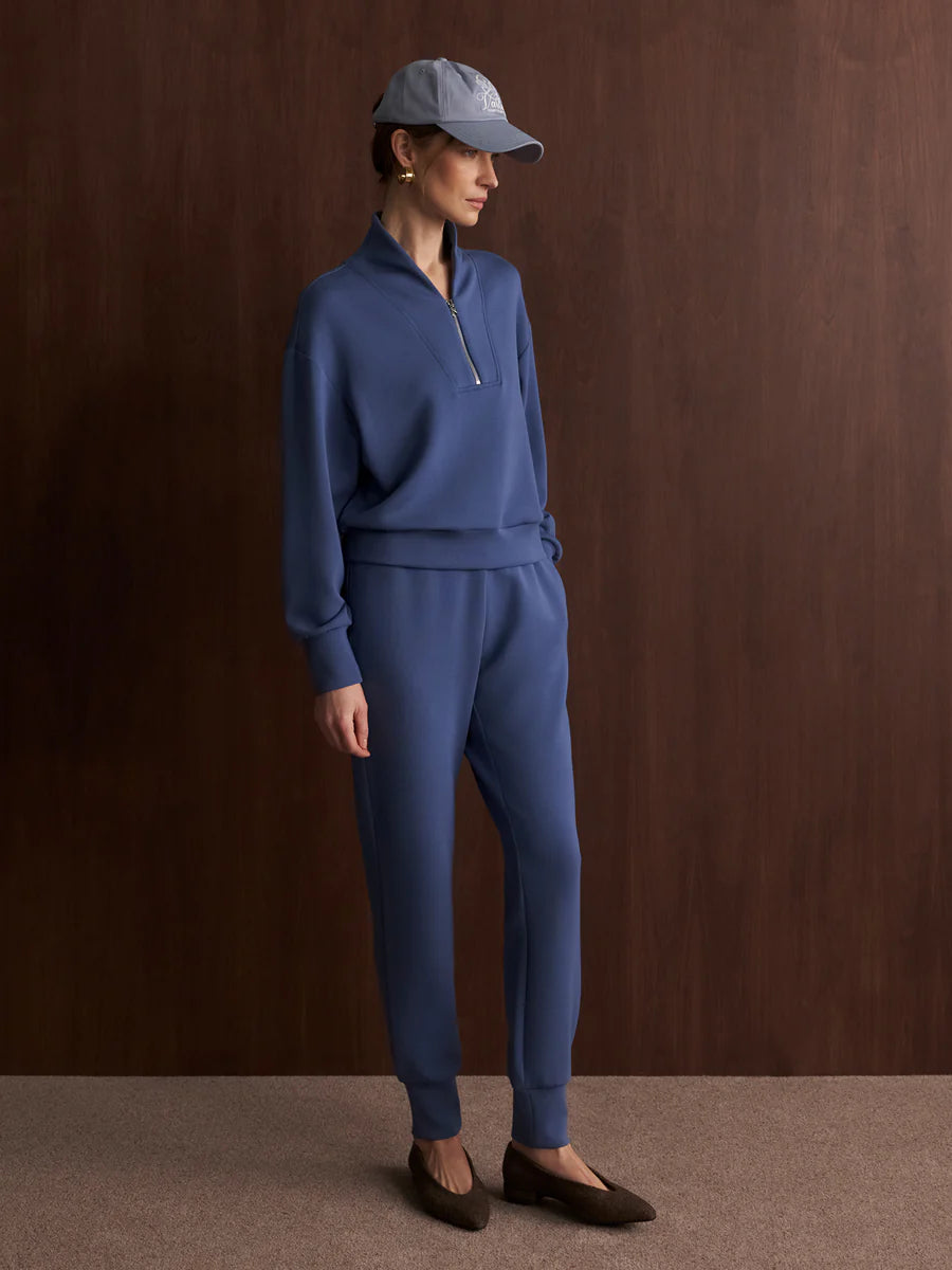 The Slim Cuff Pant 27.5" in Bijou Blue