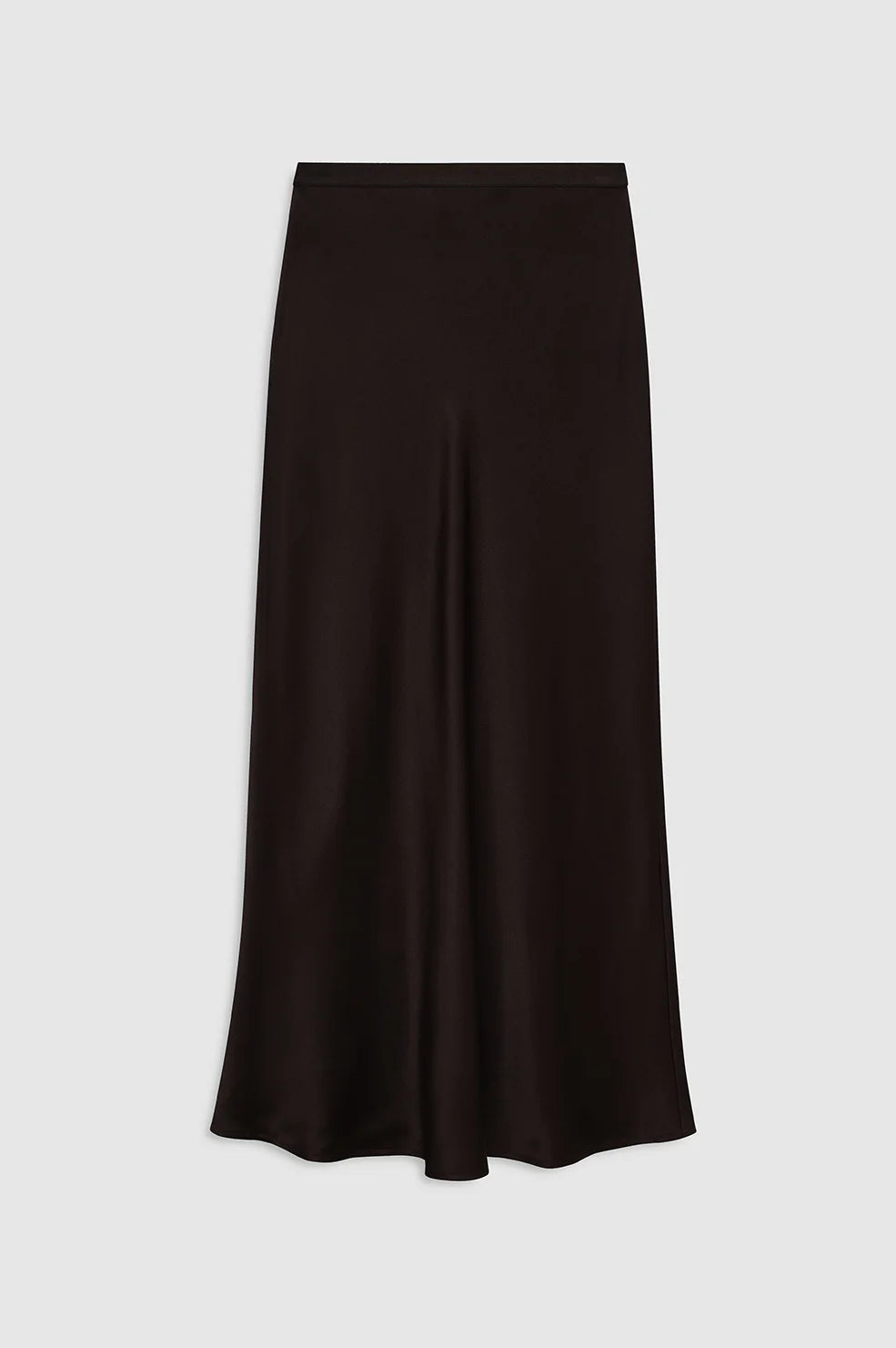 Bar Silk Skirt in Brown