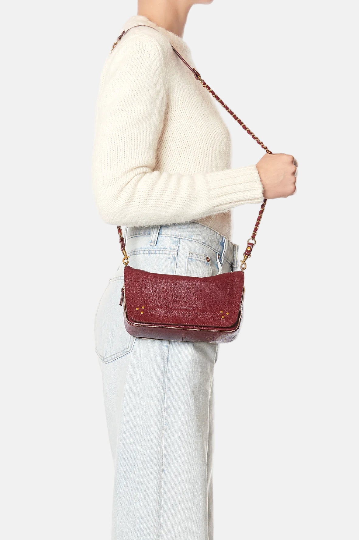 Bobi S Bag in Goatskin Bordeaux