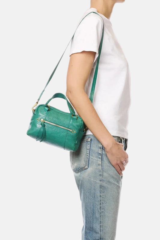 Lucky Bowling Mini in Turquoise Goatskin