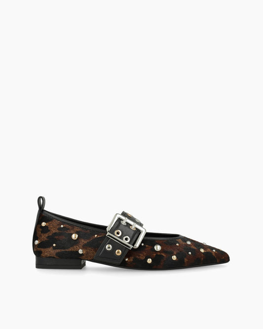 Ballerina Flats in Leopard Print