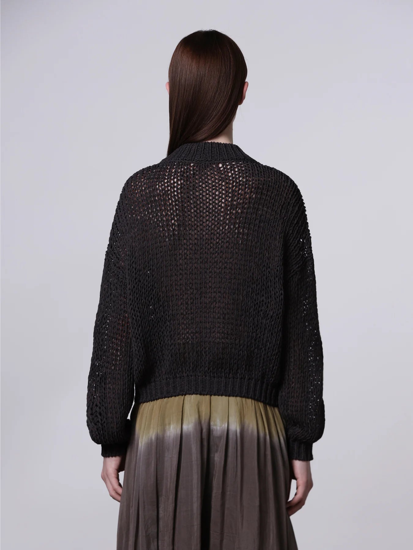 Boxy Cardigan in Brown