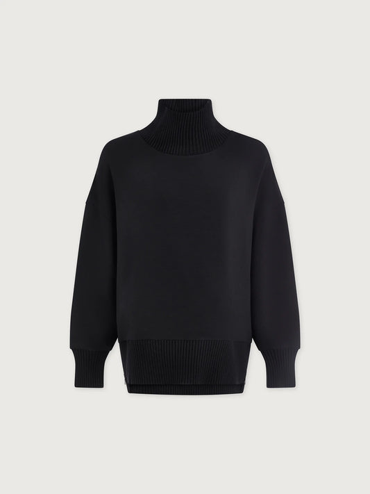 Barker High Neck Sweater in Black