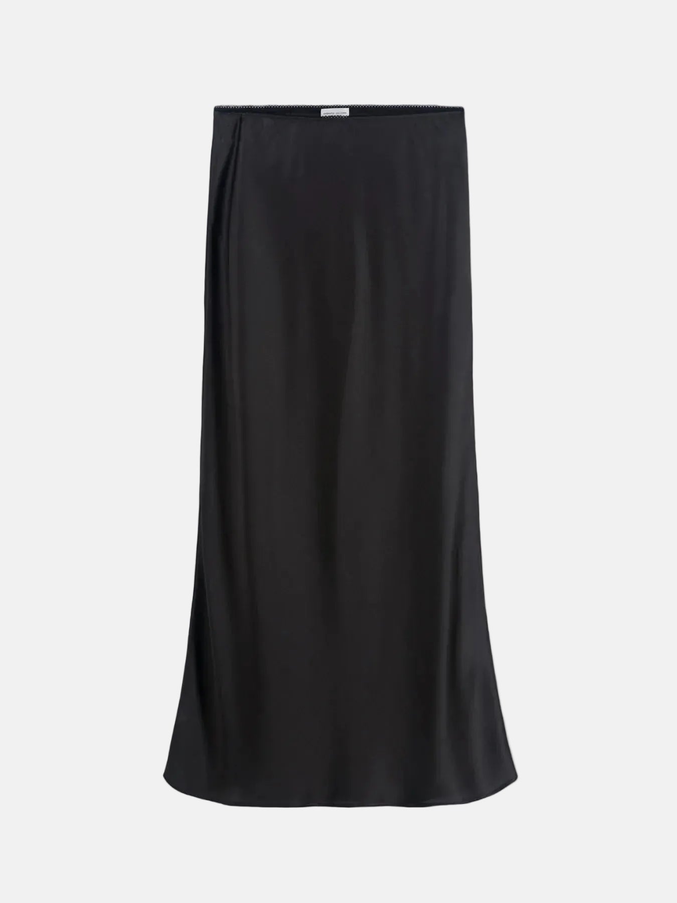 Silk Longuette Skirt in Brown