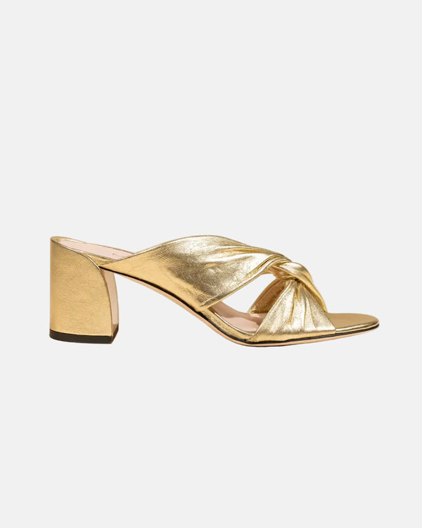 Daria Mules in Gold