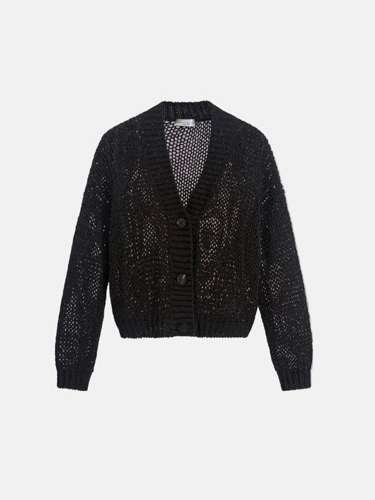 Boxy Cardigan in Brown