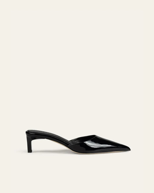 Lille Mule in Patent Black