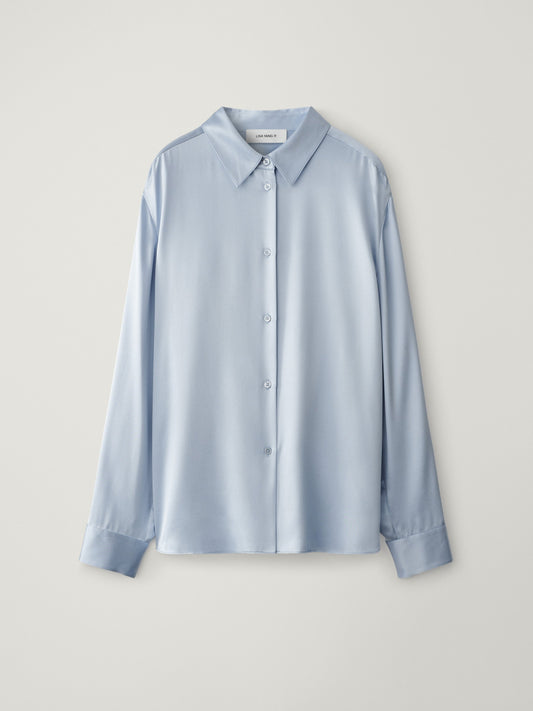 Long Sleeved Button-Up Shirt in Surf