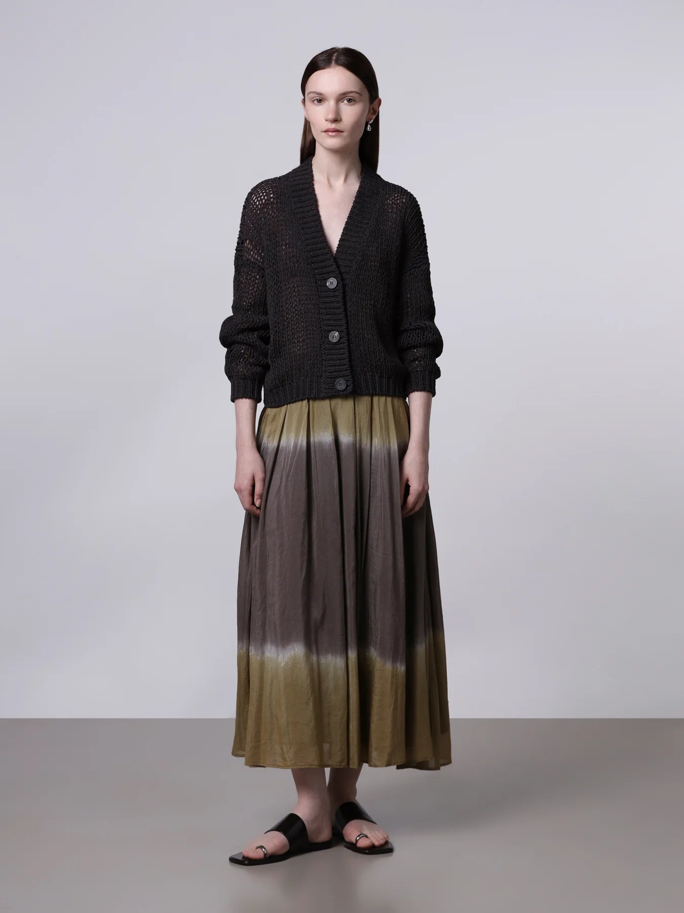 Boxy Cardigan in Brown