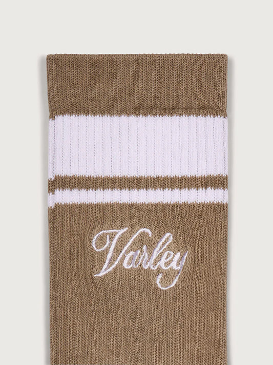 Lamar Club Stripe Sock in Desert Taupe