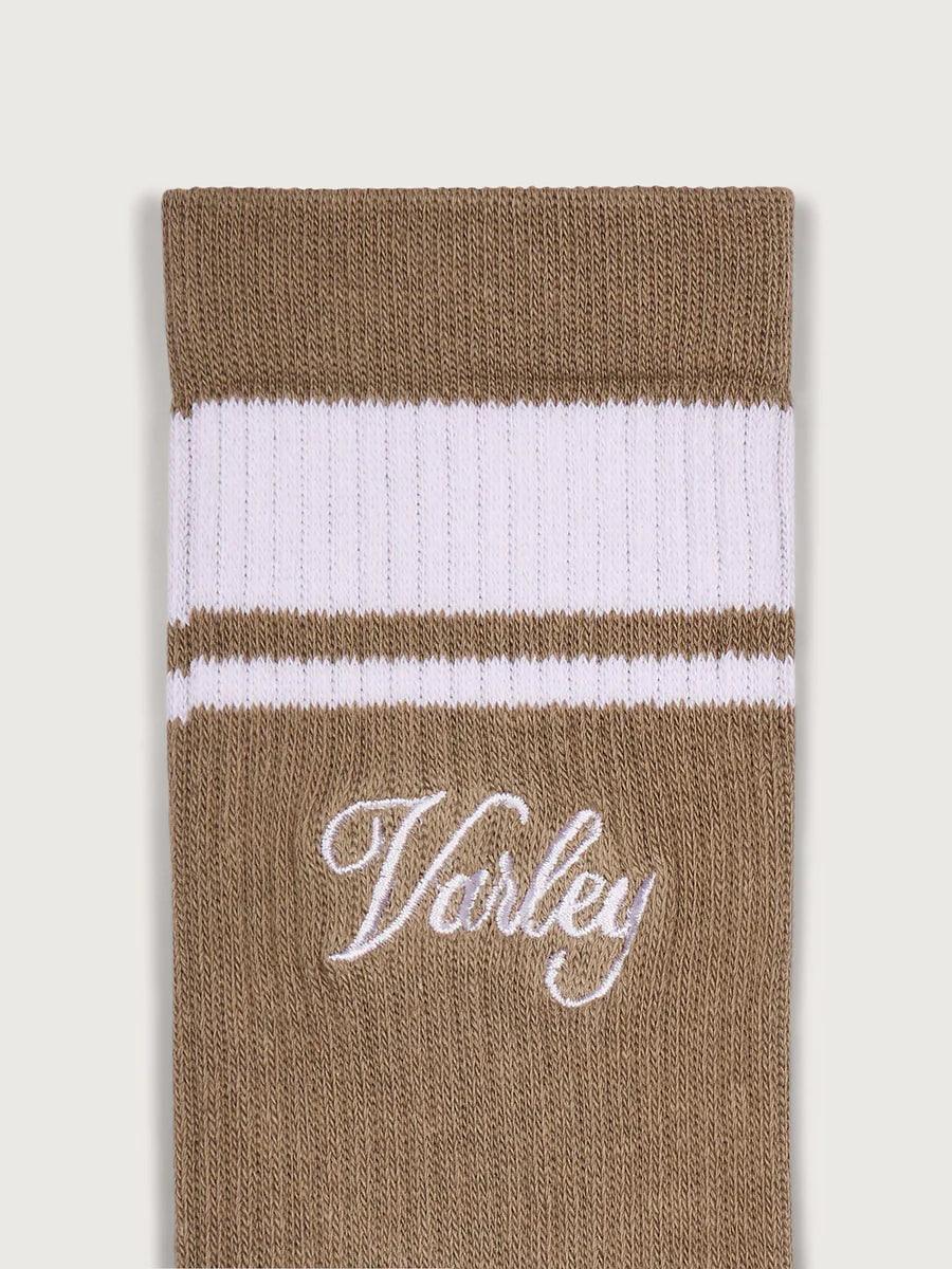 Lamar Club Stripe Sock in Desert Taupe