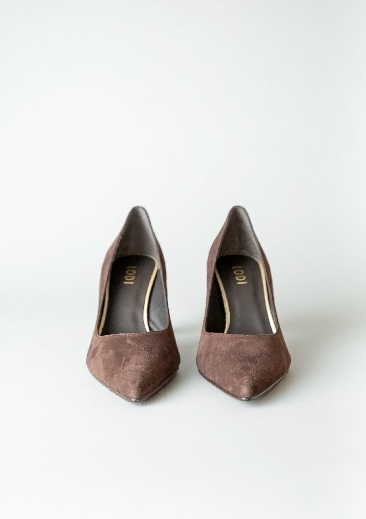 Roa Heels in Chocolate Brown Suede