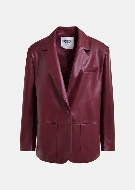 Idrey faux leather blazer
