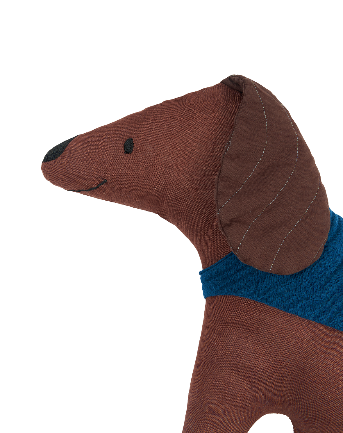 TOBY DOG CUSHION FRENCH LINEN - NOBODINOZ