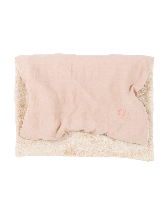 Embroidered winter blanket in french linen - Nobodinoz