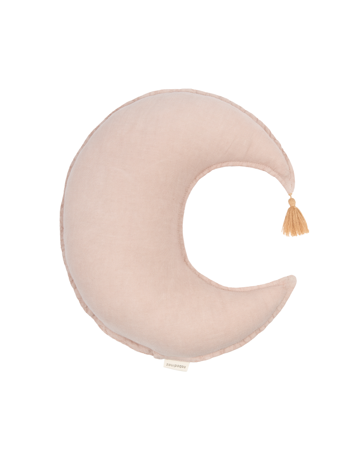 MOON CUSHION FRENCH LINEN - NOBODINOZ