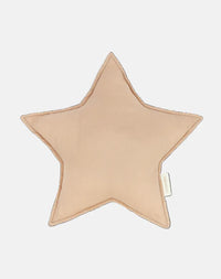Star Cushion French Linen in Mauve Pink