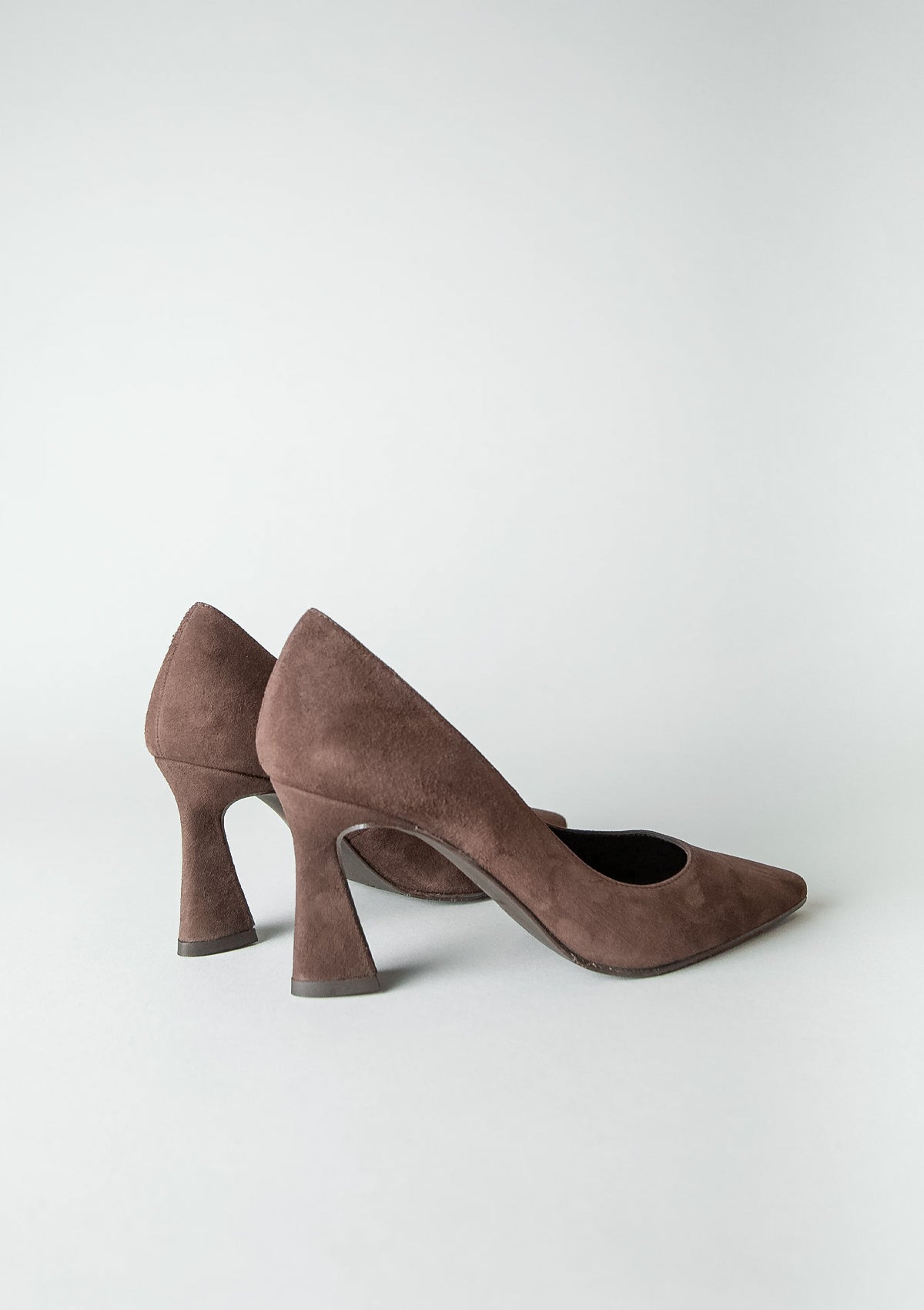 Roa Heels in Chocolate Brown Suede