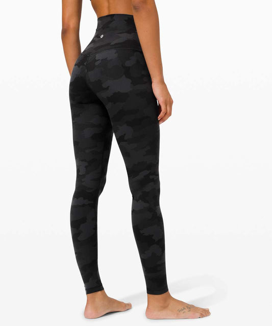 Align 28" High Rise Pant in Camo Deep Coal Multi