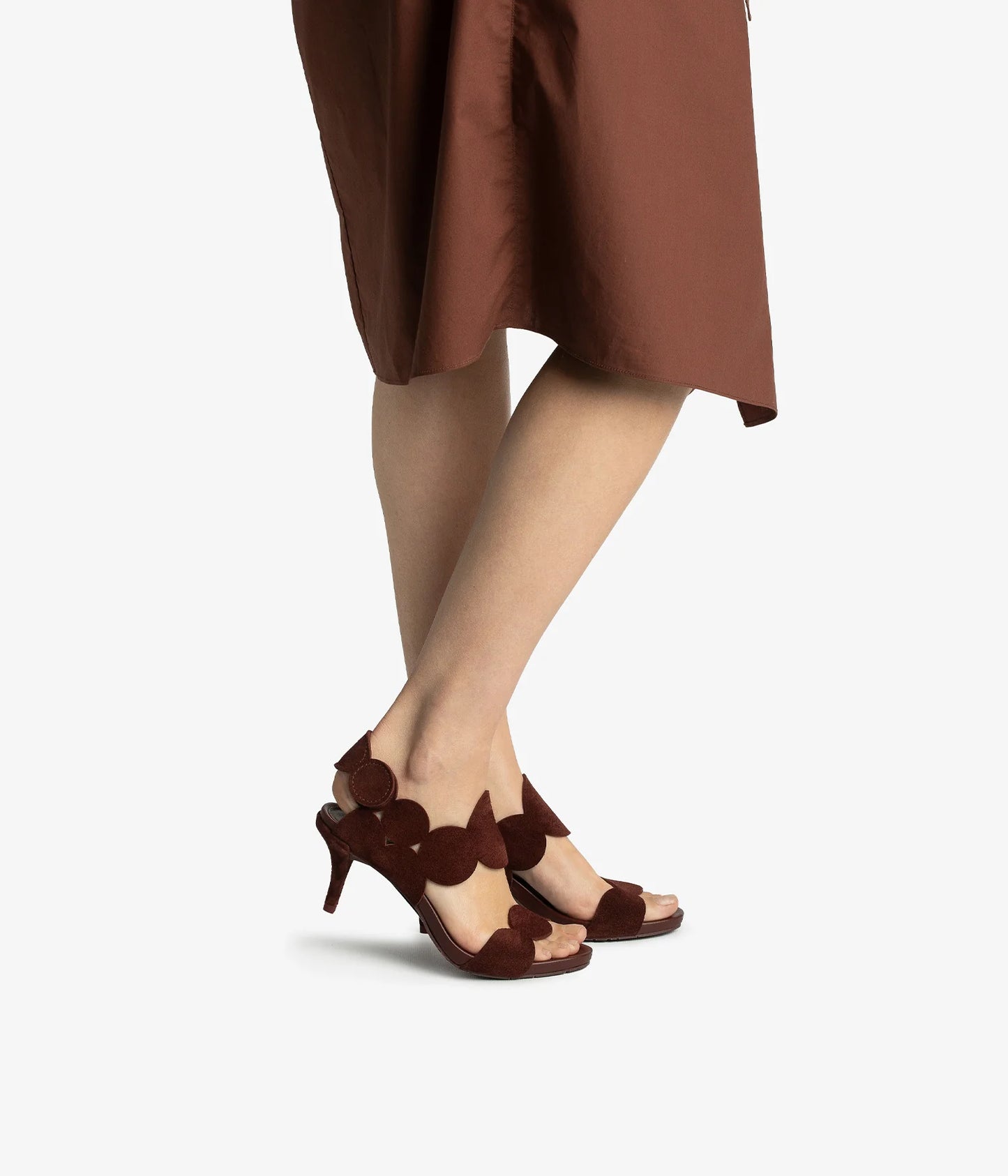 Winslet Midi Sandal in Brown
