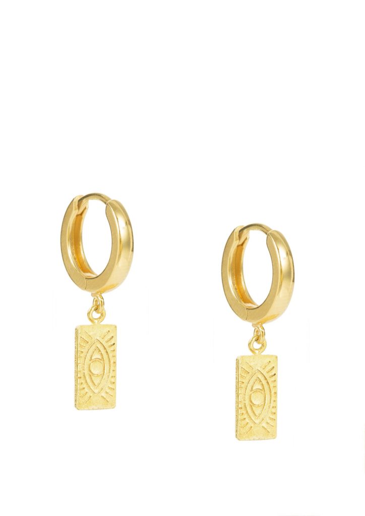 DELIAN SLIP ON EARRINGS GOLD