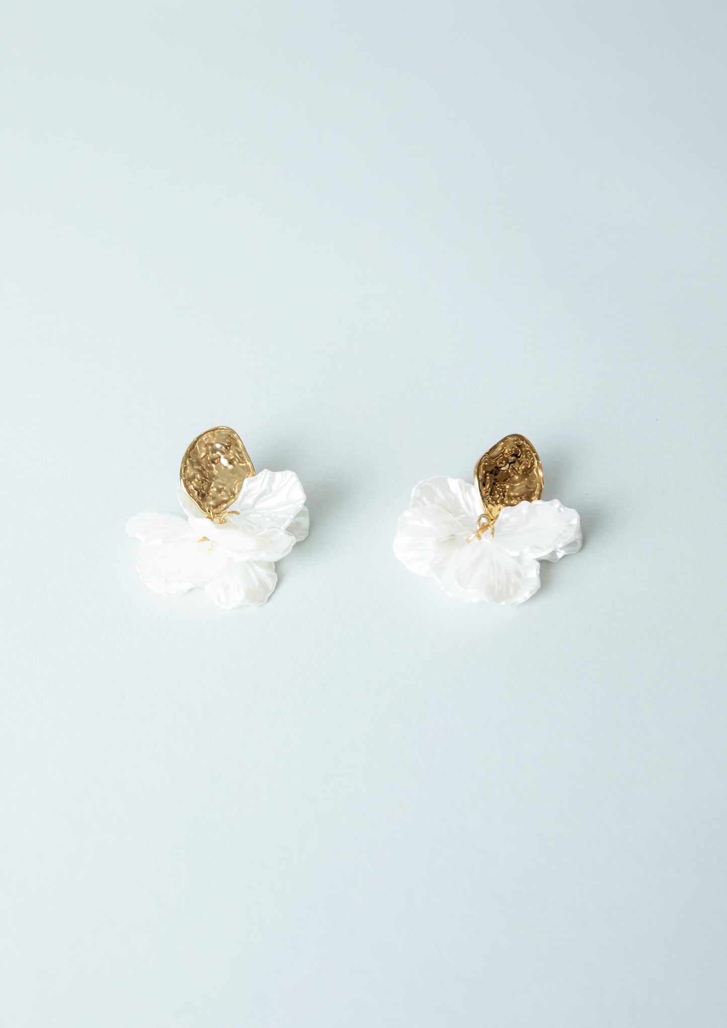 Dahlia Gold Drop Earrings