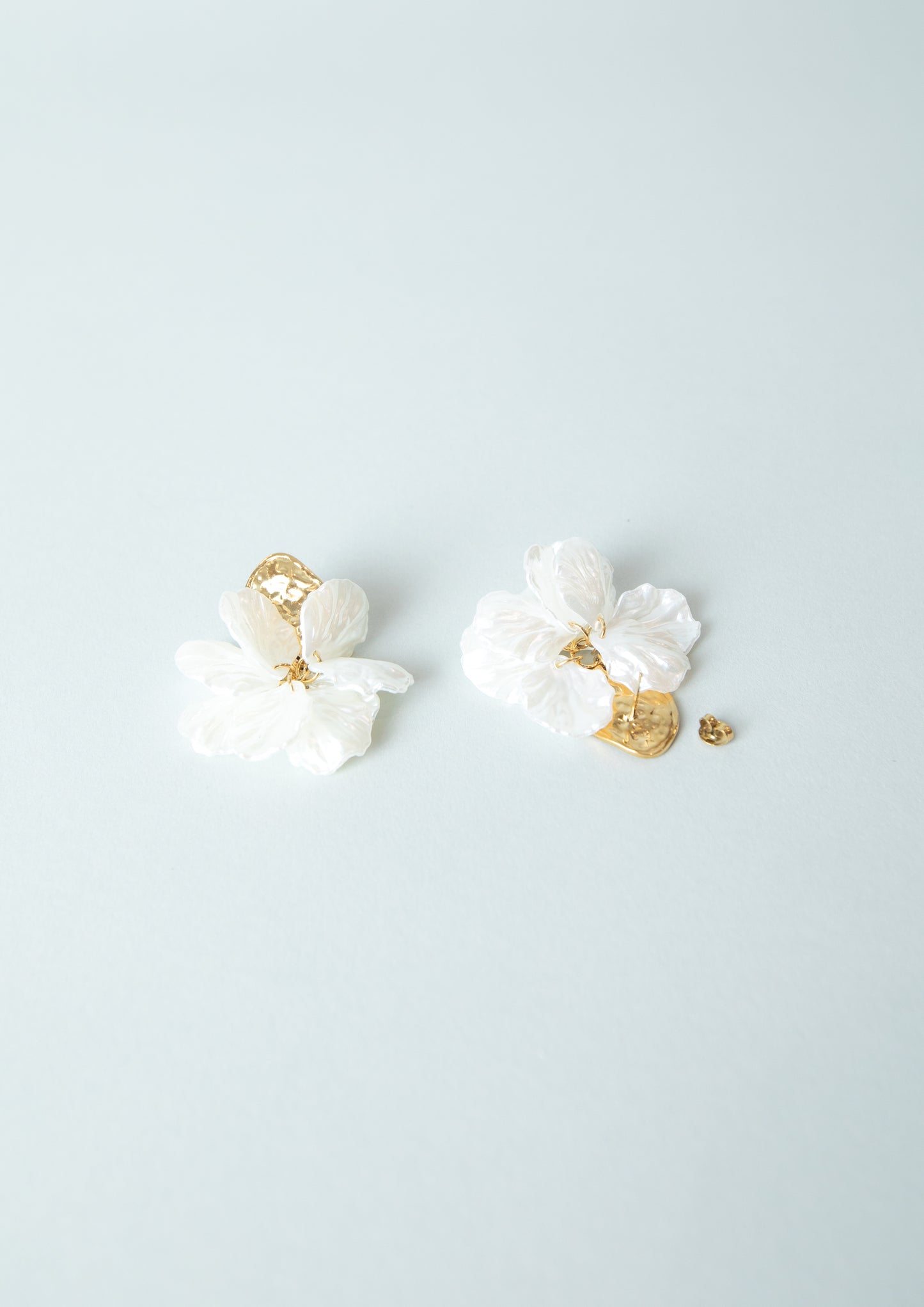 Dahlia Gold Drop Earrings