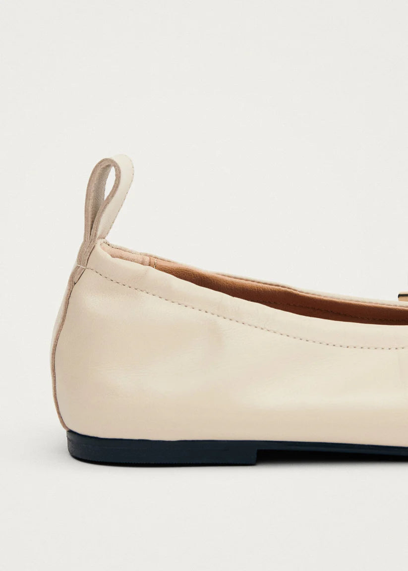Rosalind Ballet Flats in Cream Leather
