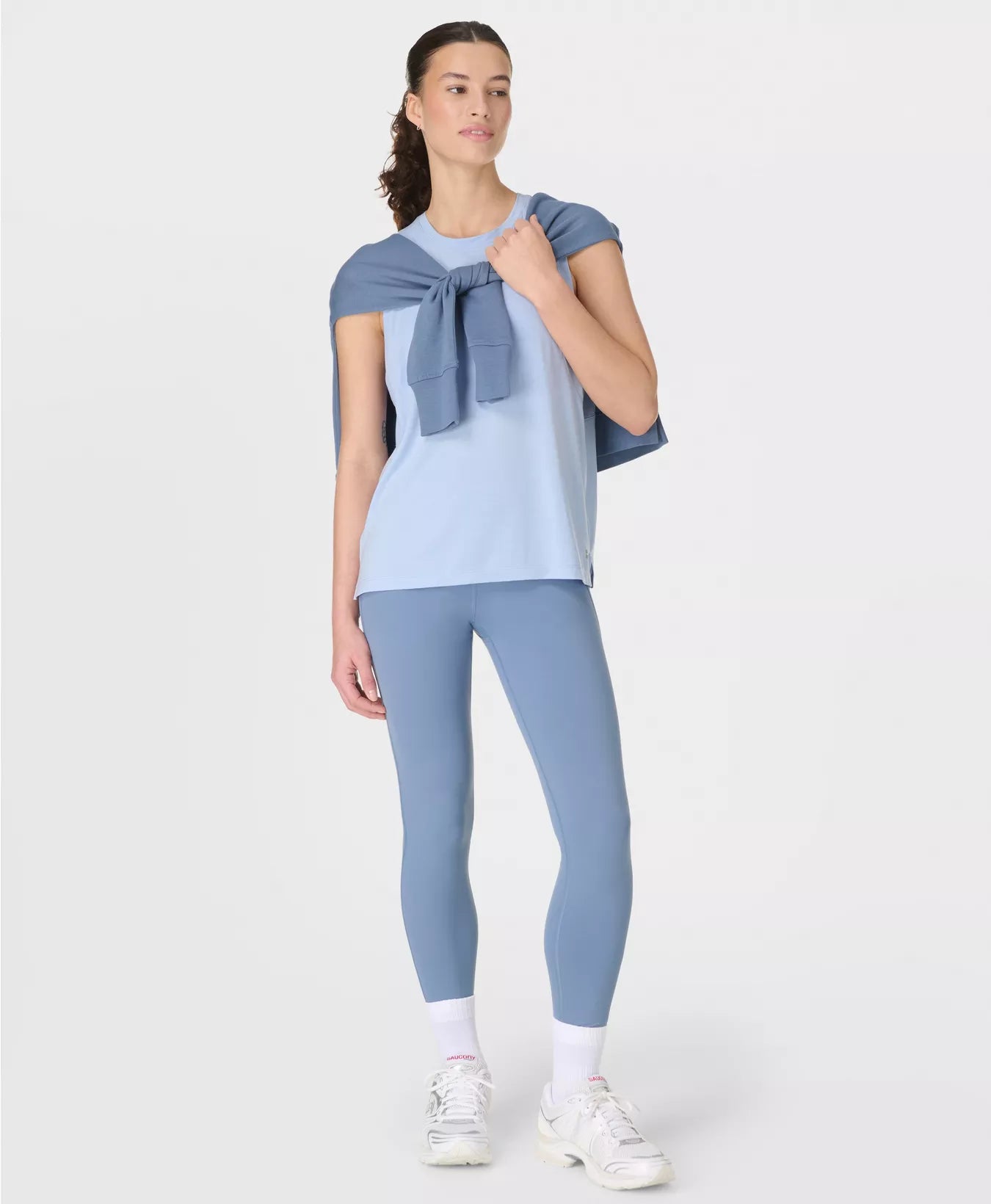 Ultimate 7/8 Yoga Leggings in Luxe Blue