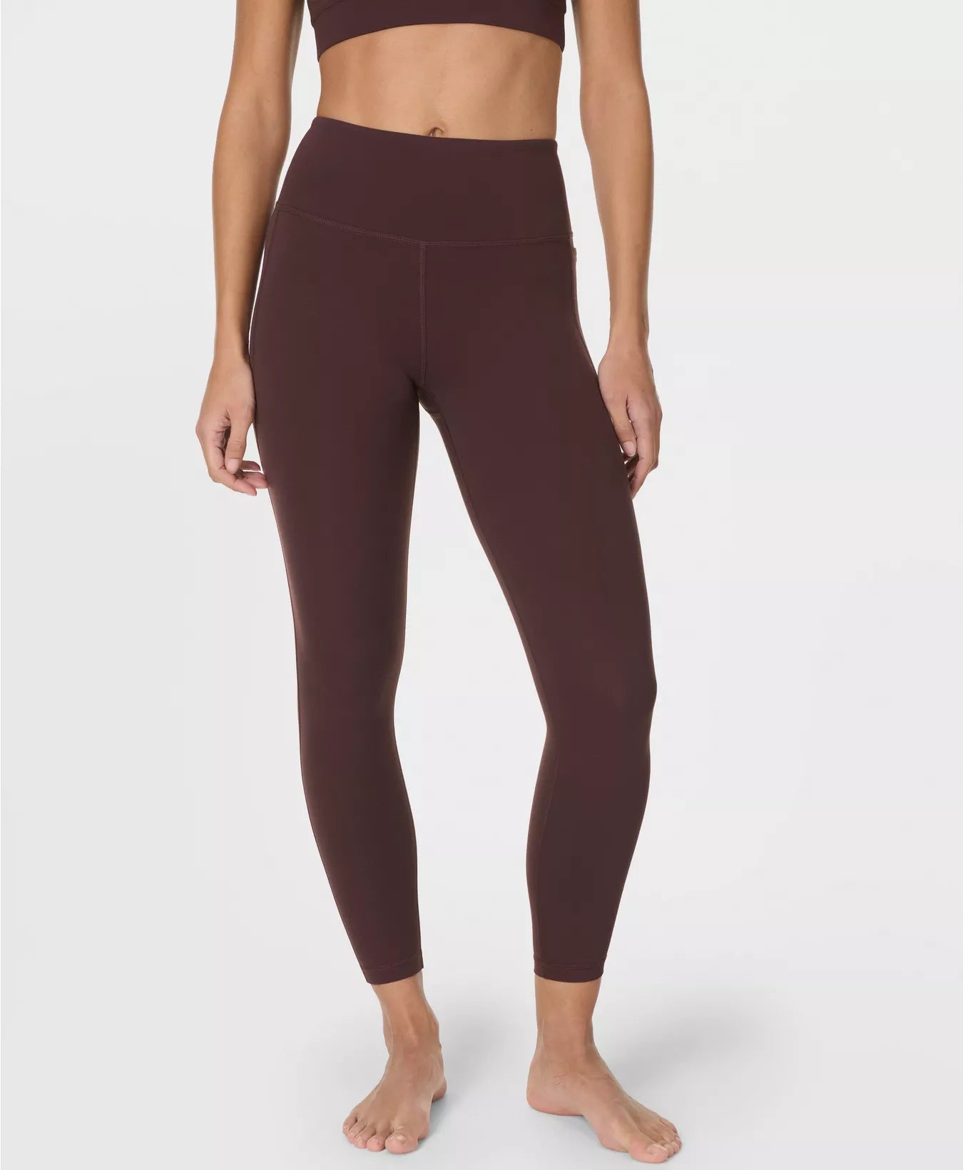 Ultimate 7/8 Yoga Leggings in Sable Brown