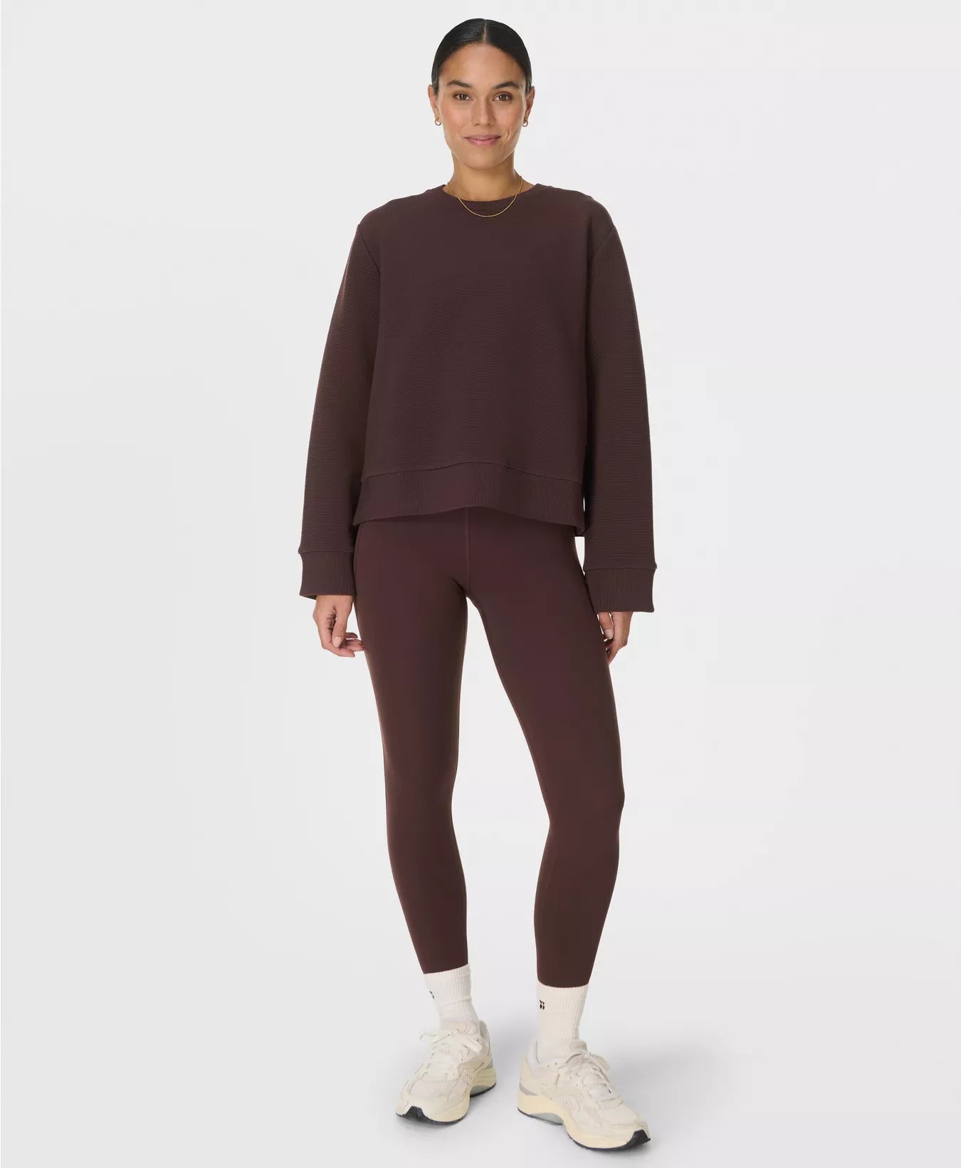 Ultimate 7/8 Yoga Leggings in Sable Brown