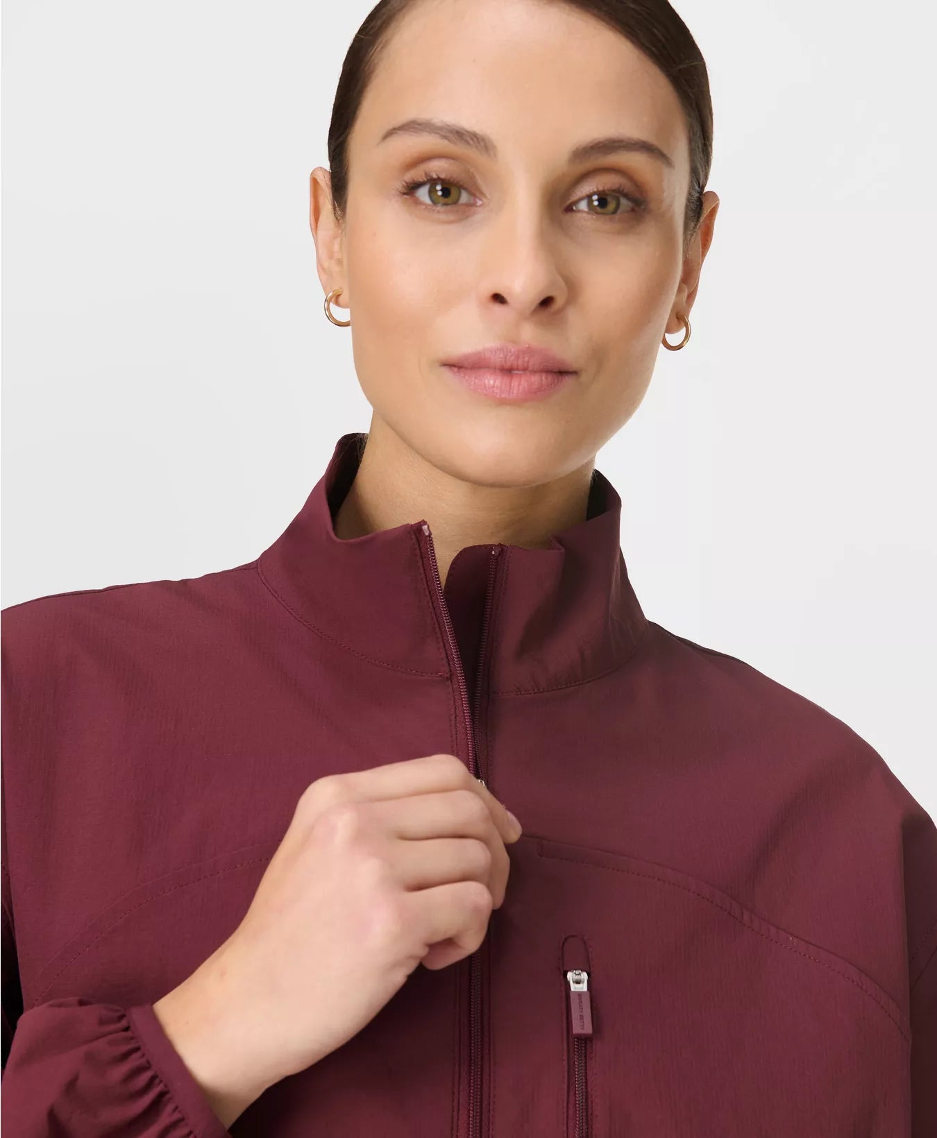 Training Shell Jacket in Garnet Red