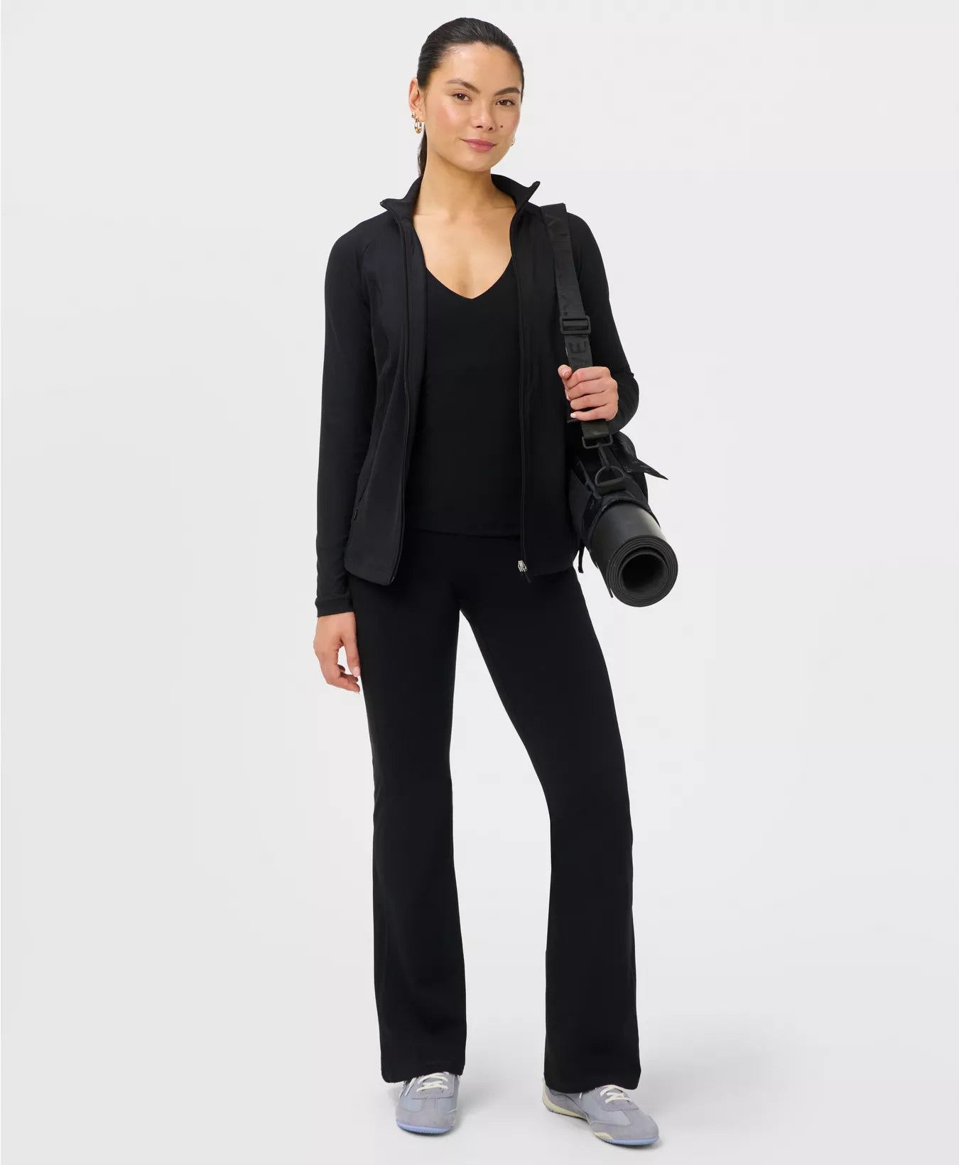 Ultimate Studio Yoga Strappy Back Vest in Black