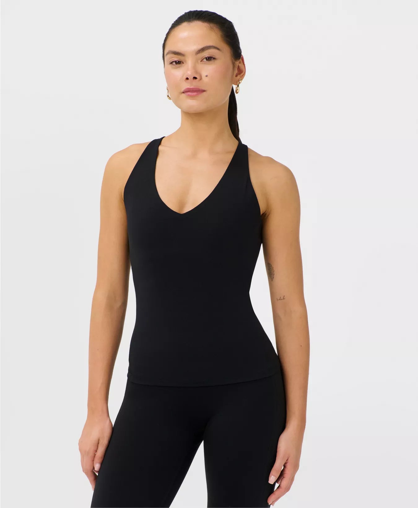 Ultimate Studio Yoga Strappy Back Vest in Black