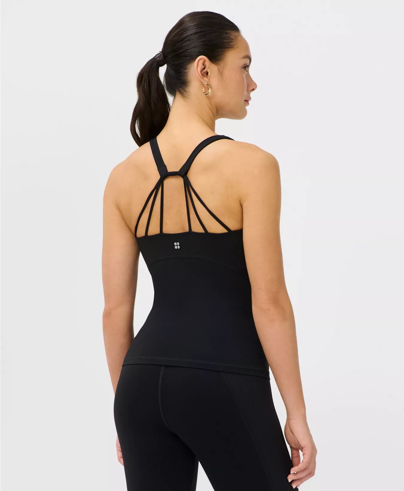 Ultimate Studio Yoga Strappy Back Vest in Black