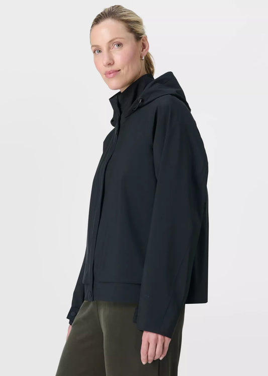 Motion Waterproof Cropped Parka in Black