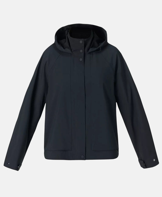 Motion Waterproof Cropped Parka in Black