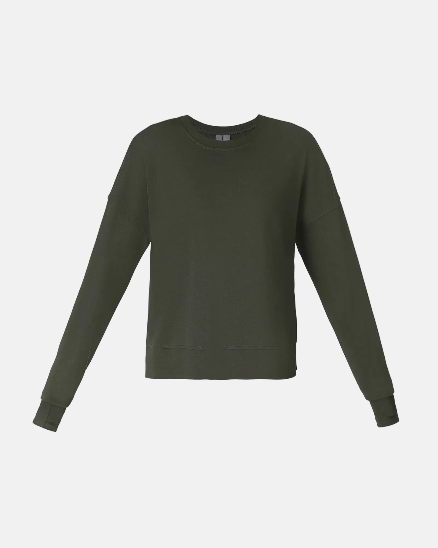 After Class Crop Sweatshirt in Nori Green