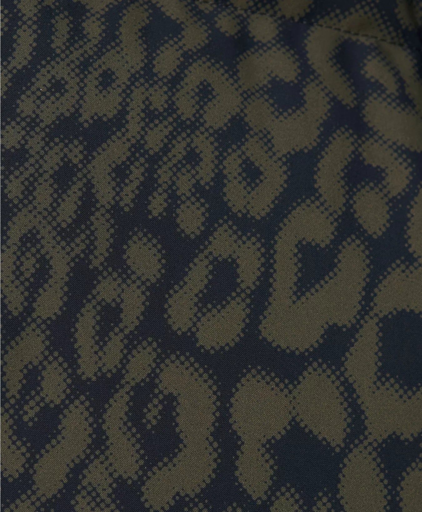 Nimbus Cloud Short Puffer in Green Leopard Print