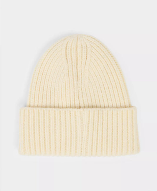 Soft Cloud Knitted Beanie in Lily White