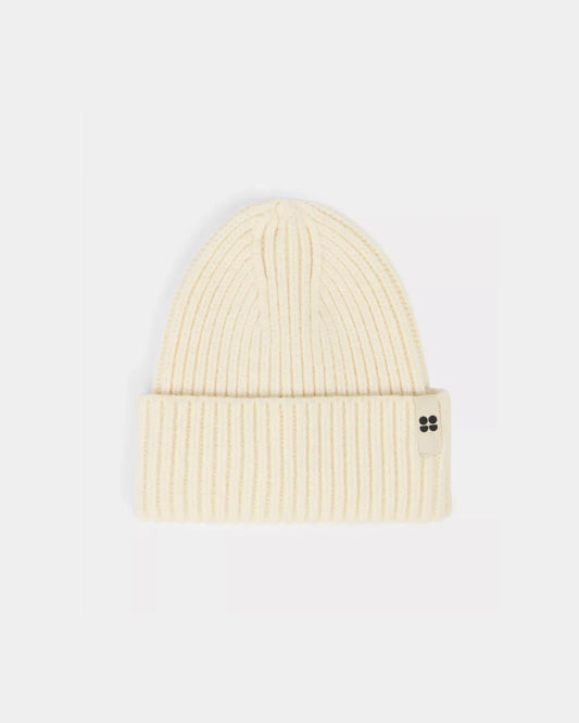 Soft Cloud Knitted Beanie in Lily White