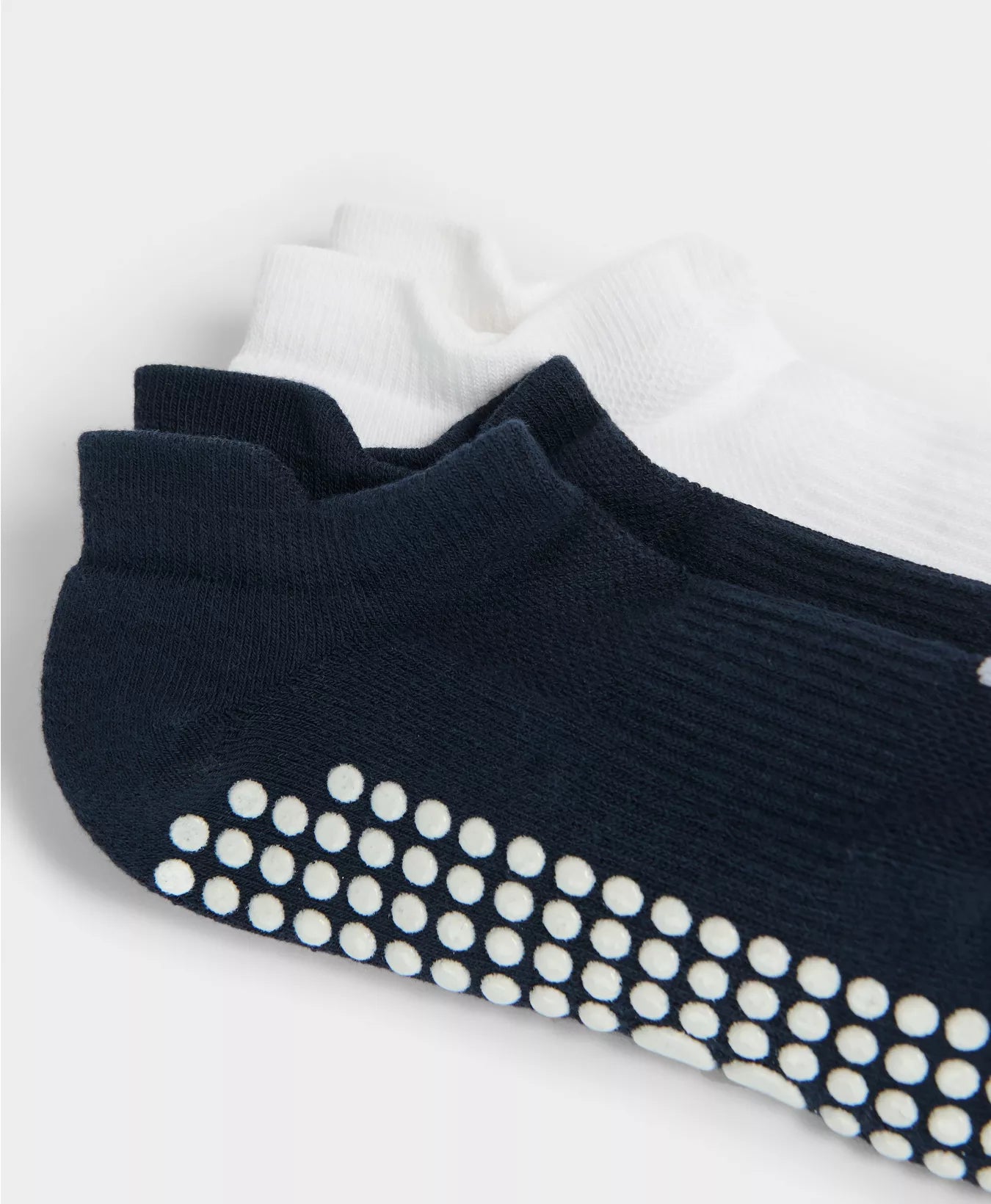 Reformer Trainer Gripper Socks 2 Pack in Navy Blue White