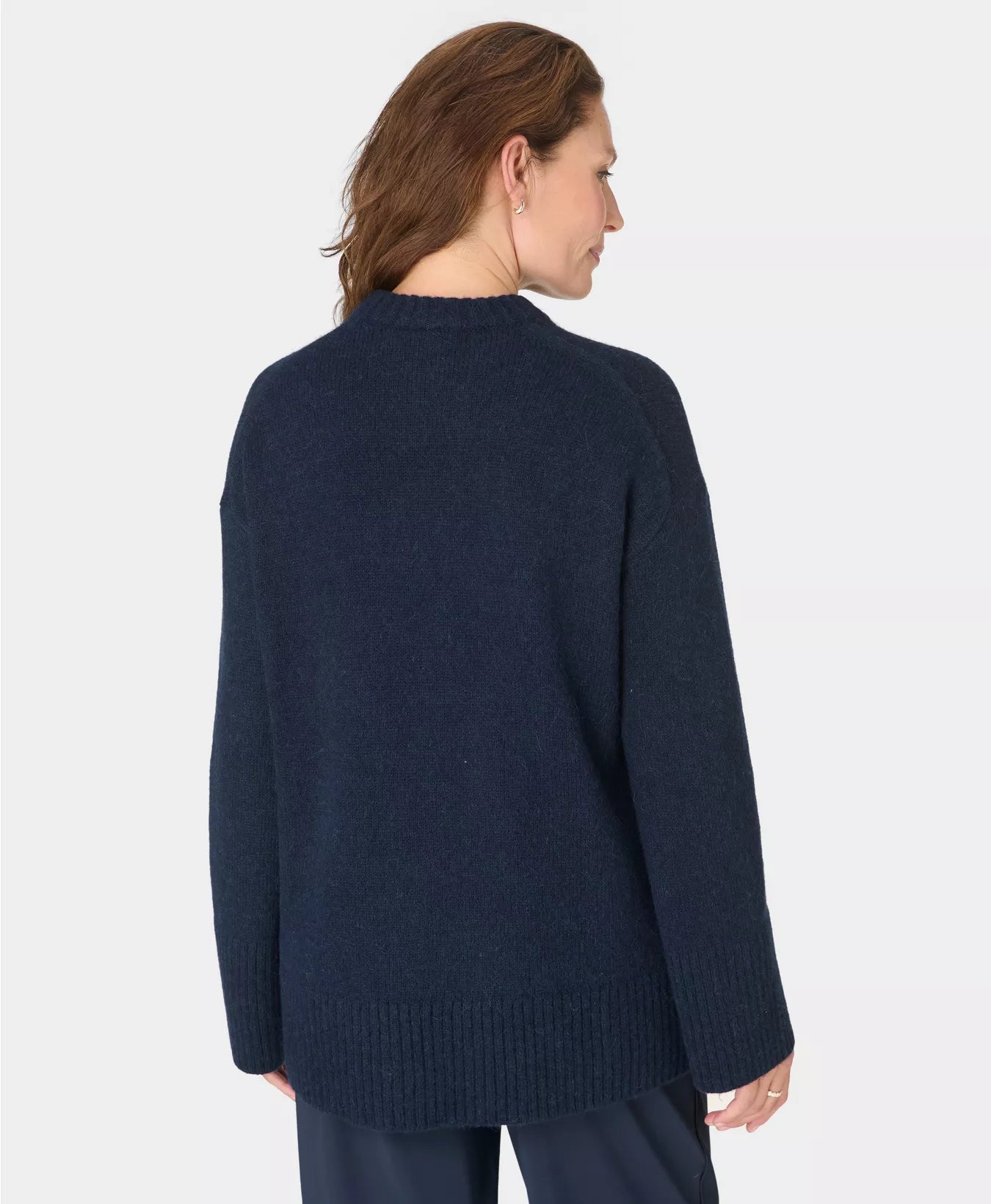Alpine Wool Crew Neck in Navy